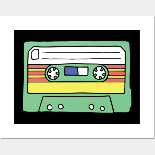 80s Retro Cassette Posters and Art